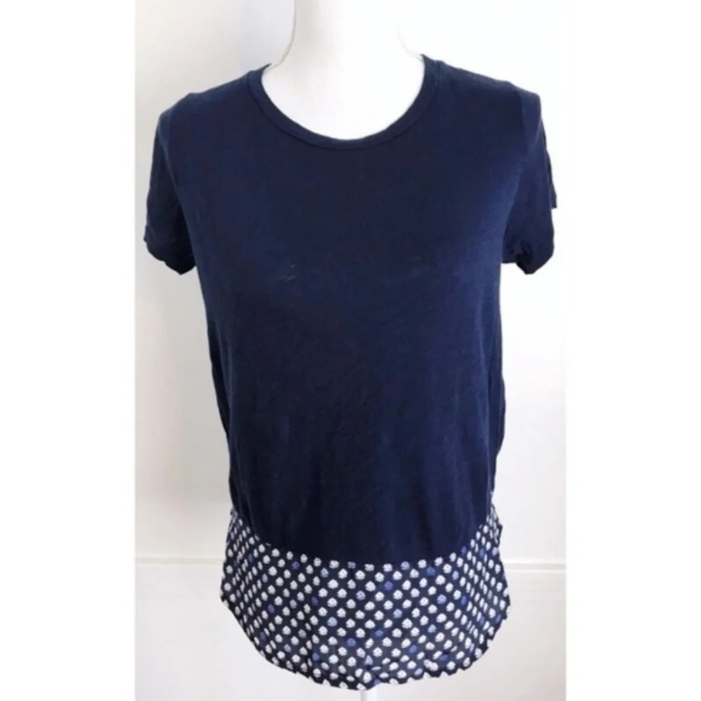 J. Crew • Navy with White Floral Back Panel